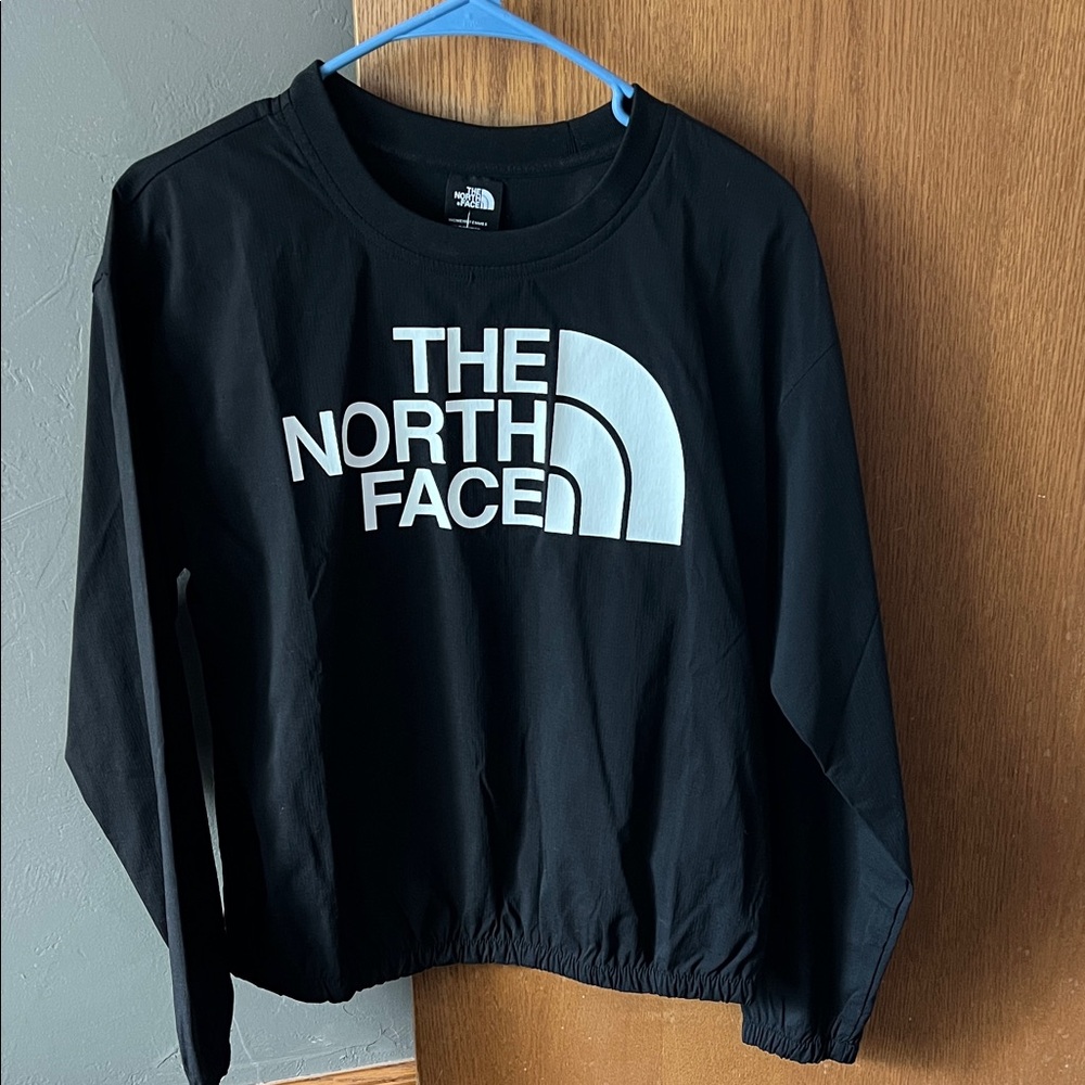 The North Face Black Sweatshirt with White Logo - Women’s